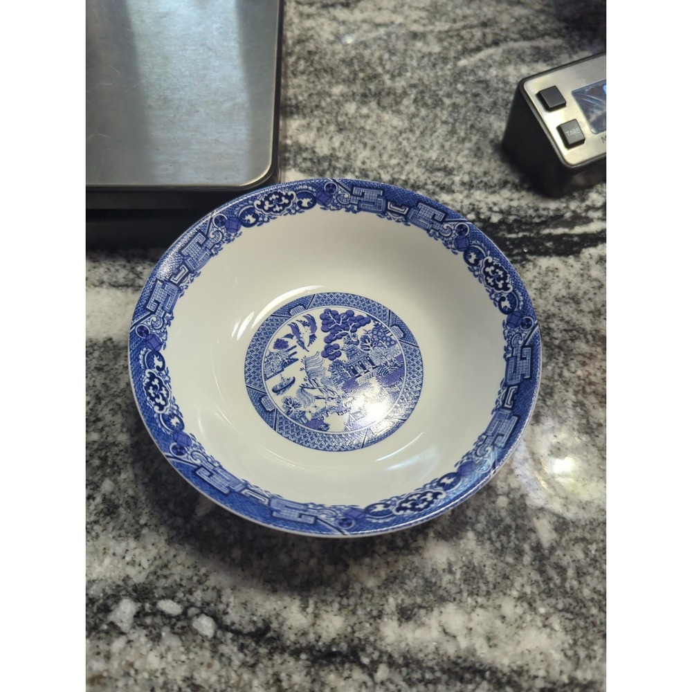 Vintage Royal Cuthbertson Blue Willow Fruit Bowl Small 5.5" Sauce Dessert